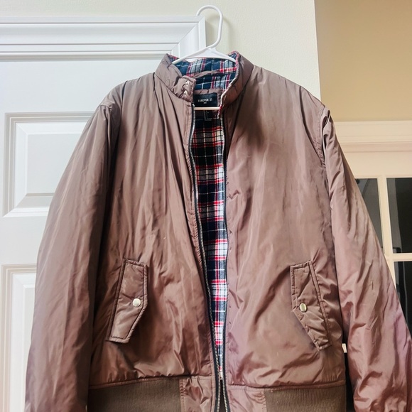 Forever 21 Men's Brown Bomber Jacket - Picture 2 of 5